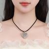 Hollow Ball Bead Love Heart Shaped Large Pendant Light Extravagant Personality Minority Senior Sense Jewelry Women