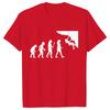 Evolution of Climbing T-shirts for Women Clothes Funny Tops T Shirt Female T-Shirt Gifts for Rock Climbers Short Sleeve Tees