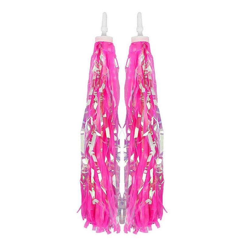 Style 2 2X Kids Girls Bicycle Bike Streamers Tricycle Grips Tassels 7 Colors