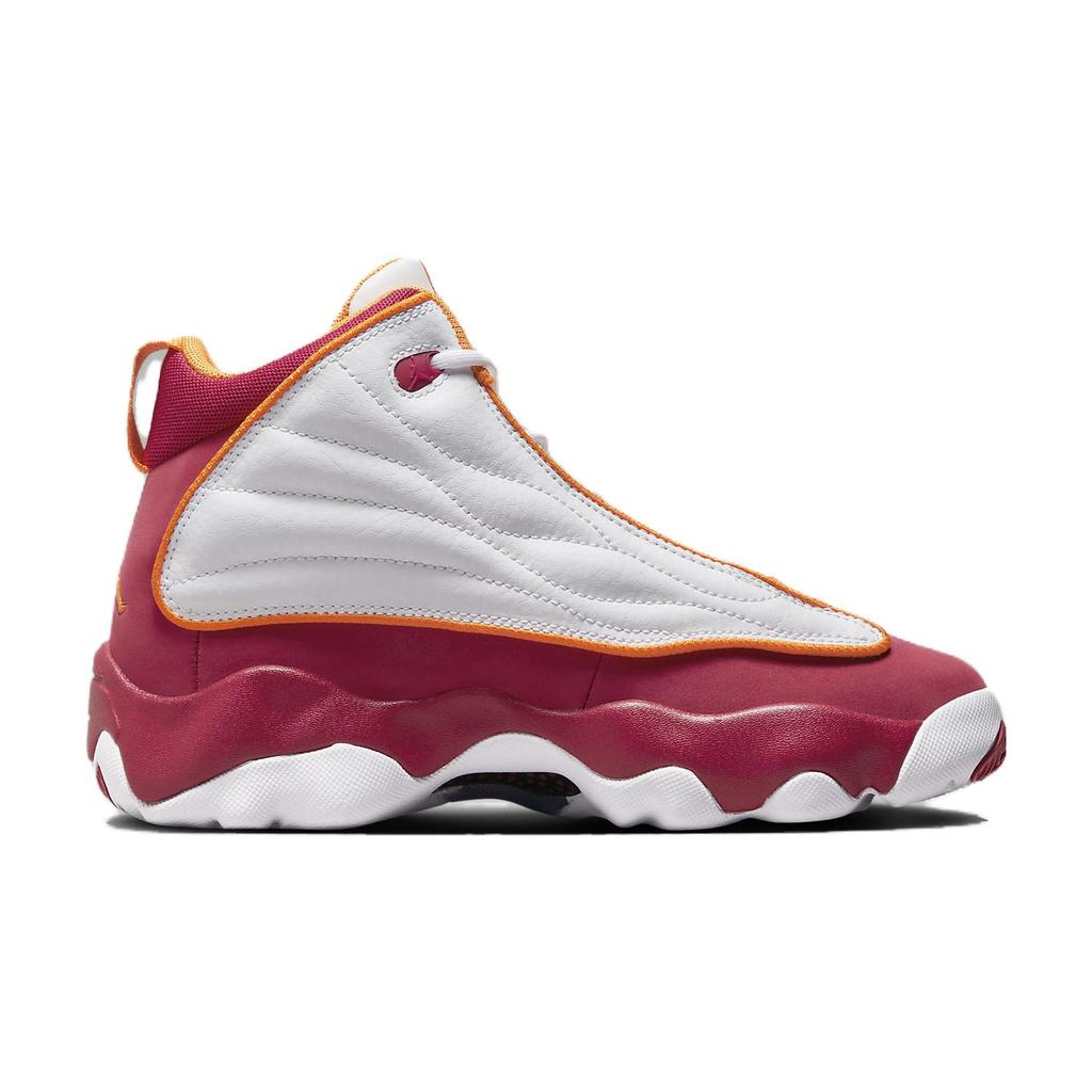 New Jordan Pro Strong Slip Resistant Mid Top Children's Basketball Shoes White Red Teenagers DC7911-168