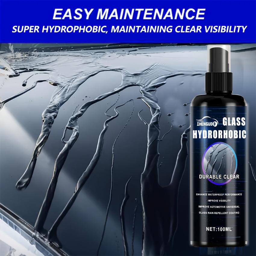 Car Glass Rainproof Spray, Car Waterproof Coating Agent, Waterproof, Rainproof and Anti-Fog Glass Cleaner, Car Windshield Cleaning Spray