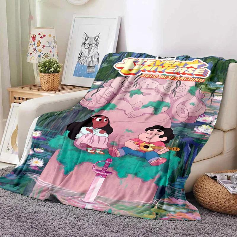 Soft Warm Anime Curly Hair Steven Universe Living Room Sofa Cover Carpet for Beds Decoration and Picnic Blanket for Kids