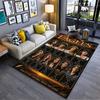 Pop Culture Area Rug, The Eagles Band Members Birth Signs Poster, Man Cave Decor, Non-Slip Mat