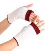 Soft Kid Winter Glove Half-finger Knit Color Matching Mitten for Winter Supplies