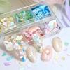 Natural Friendly Shell Nail Art Pieces 6 Color Options Waterproof Glitterings Texture Long Wear Manicure Accessories For Women Girls