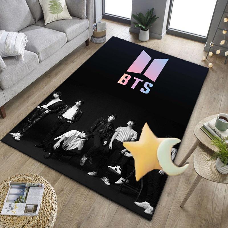 Colorful kpop Artwork Office Rug Chair Mat, Game Carpet, Suitable for Front Door, Bedroom, Living Room, Desk, Holiday Gift