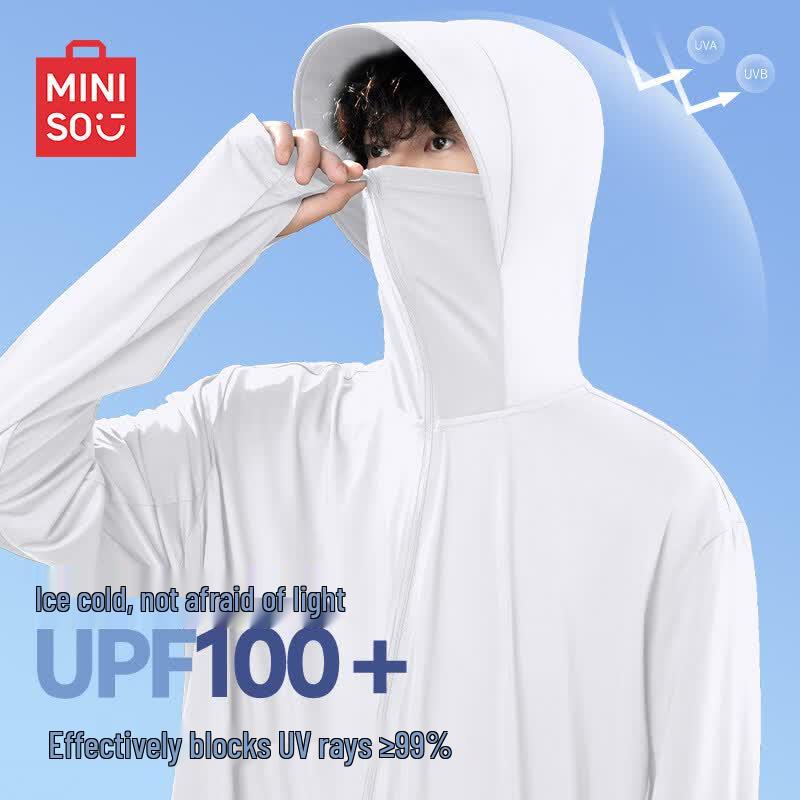 MINISO Men s Wide-Brim Sun Protection Cooling Jacket M
