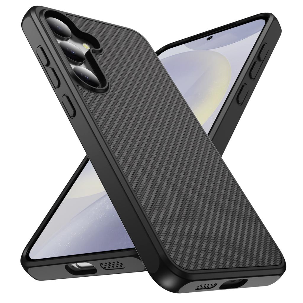 Carbon Fiber Shockproof Anti-Scratch Case for Samsung Galaxy S26 S25 Ultra S24 S23 Plus S 25 24 Protection Accessories