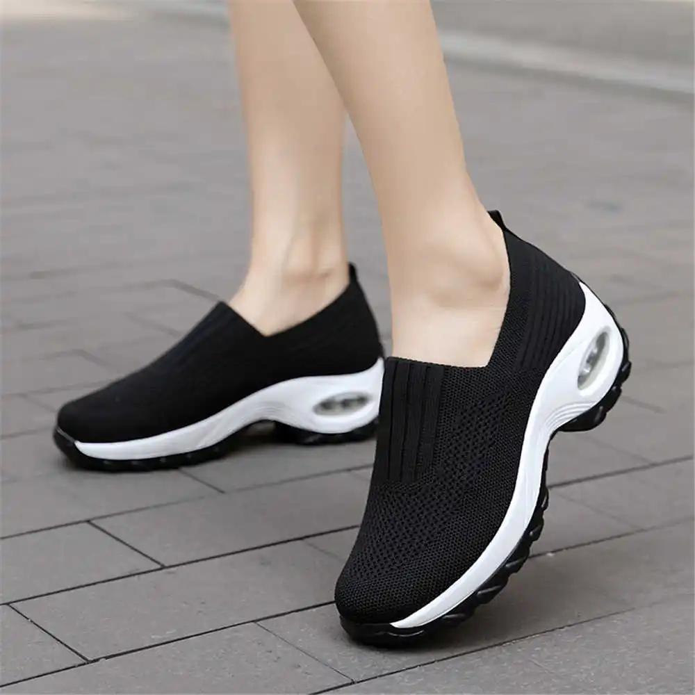 Fashion Demi-season Plus Size Women's Sneakers 41 Size Mules Women Shoes Flat Basket Skate Sport Foot-wear Footwear Sapatenos