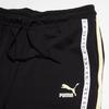 Puma Logo Pattern Side Stripe Elastic Waist Mid Rise Casual Pants Women bottoms Black 536653-01
