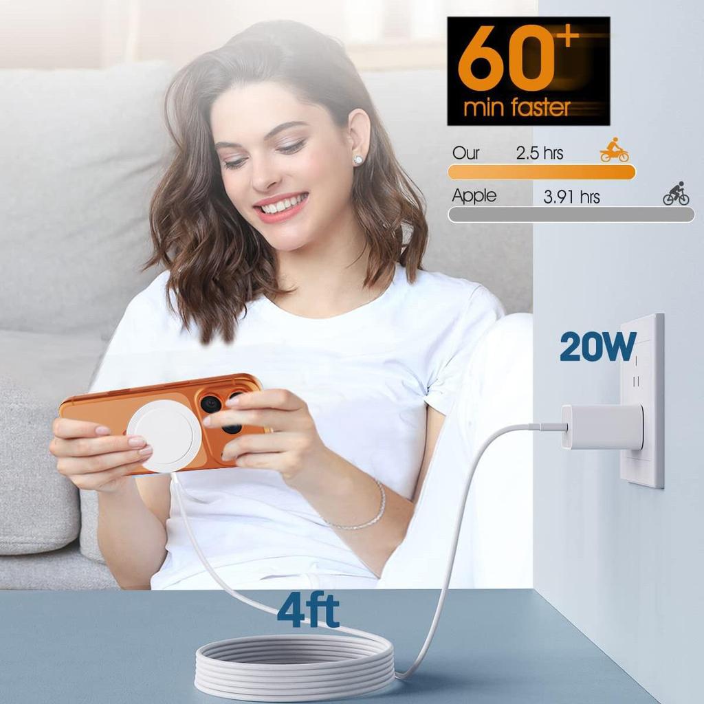 Qi2.2 Magnetic LED Wireless Charger 25W | Fast Charge Night Light for Apple 17 Magsafe