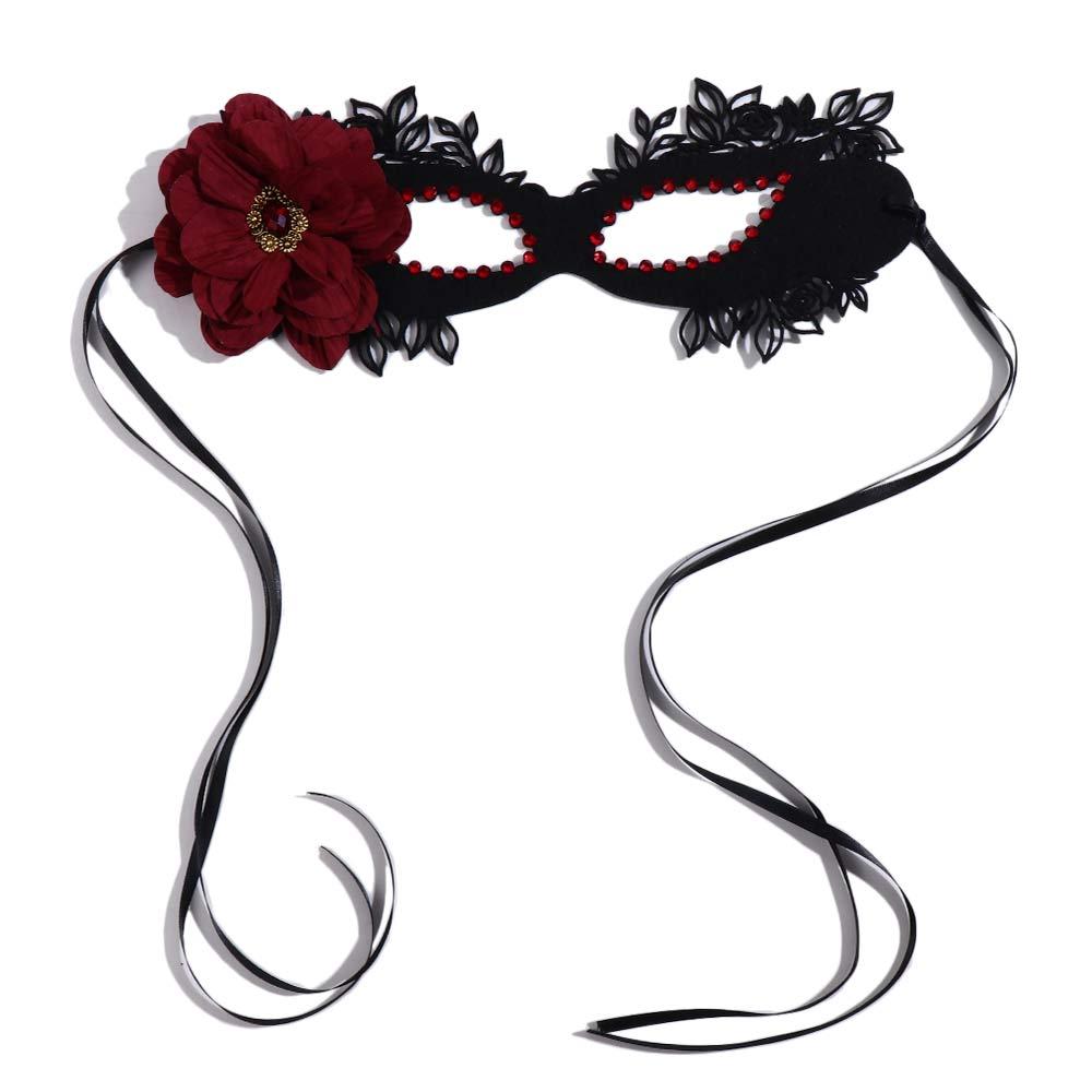Requisiten Blumige Maskerade Augenmaske Halbmaske Augenbinde Mit Blume Mash Party Cosplay Requisiten