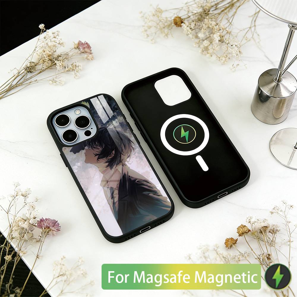 Bungo Stray Dogs Phone Case For iPhone17,16,15,14,13,12,11 Plus,Pro Magnetic with Magsafe Wireless Charging