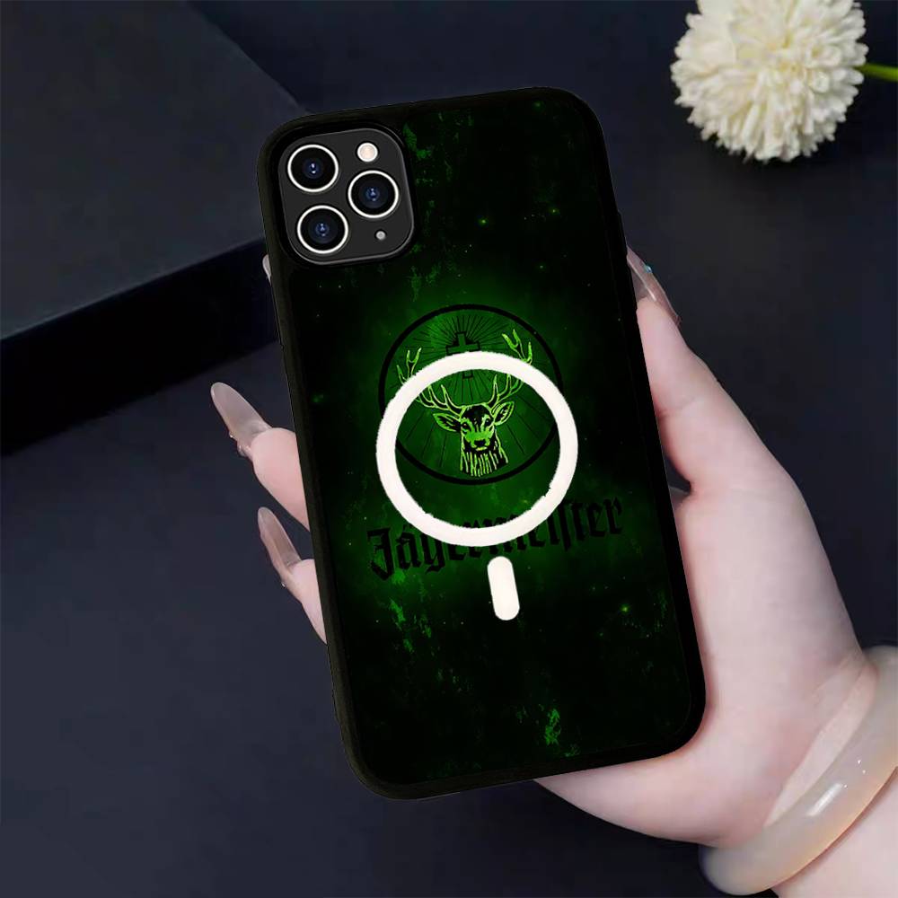 

Hot J-JaegermeisterS Magnetic For Magsafe Phone Case For iPhone 17 Air 16 Pro Max 15 14 13 12 11 Protective Cover iPhone 14 Pro