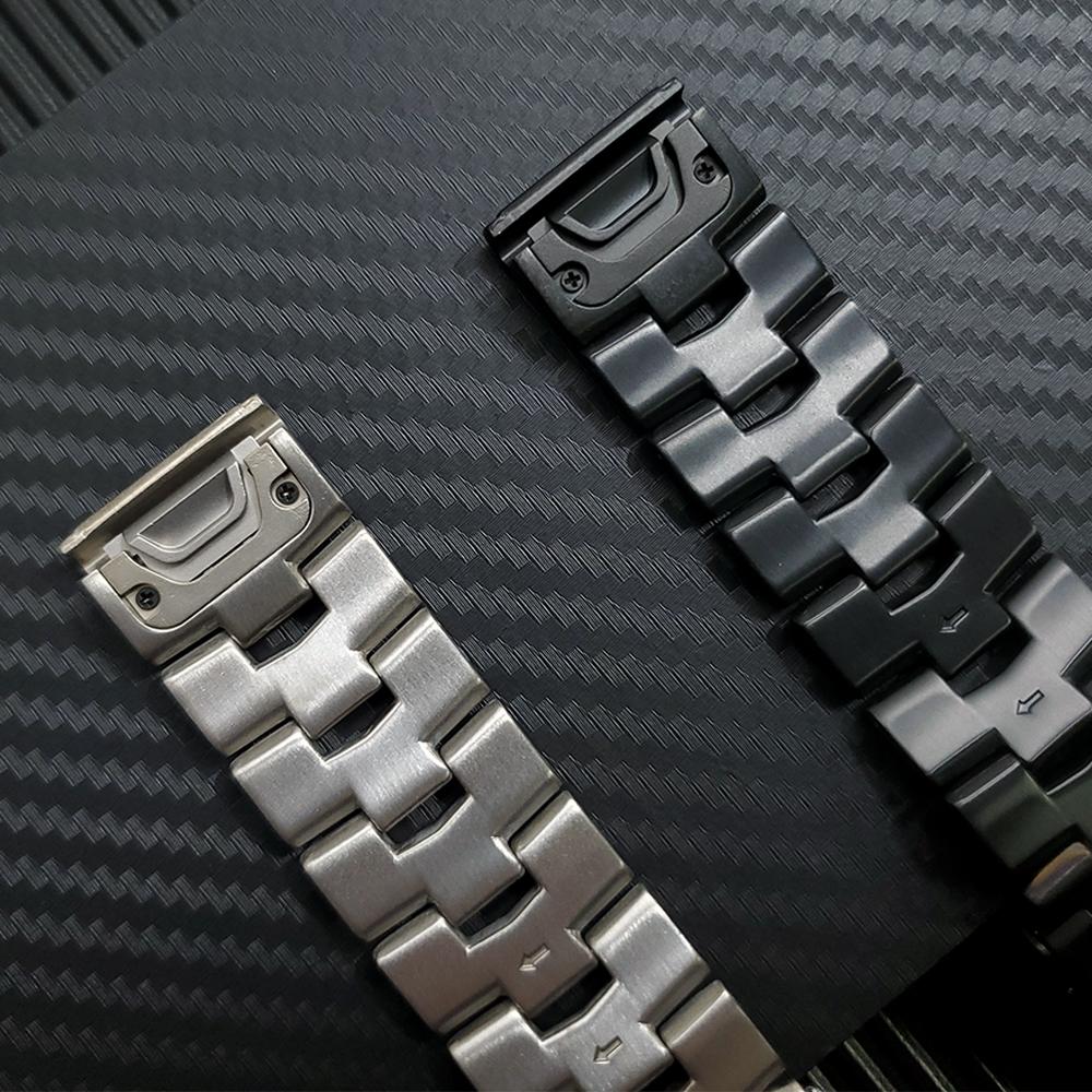 Cinturino per Orologio in Titanio QuickFit 26mm 22mm per Garmin Fenix E 8 7 7X Pro 6 6X 5 5X Plus/Epix Pro/MARQ/TACTIX Bracciale in Metallo