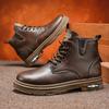 Martin Stiefel große Größe 45 46 Herrenschuhe Herbst neu hoch geschnittene Arbeitsschuhe Plateau britischer Retro Herren Trendschuhe