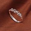 Copper Ring Leaves Classics For Women Wedding Engagement Jewelry Accessories Beautiful Shining Fashion Women Gifts