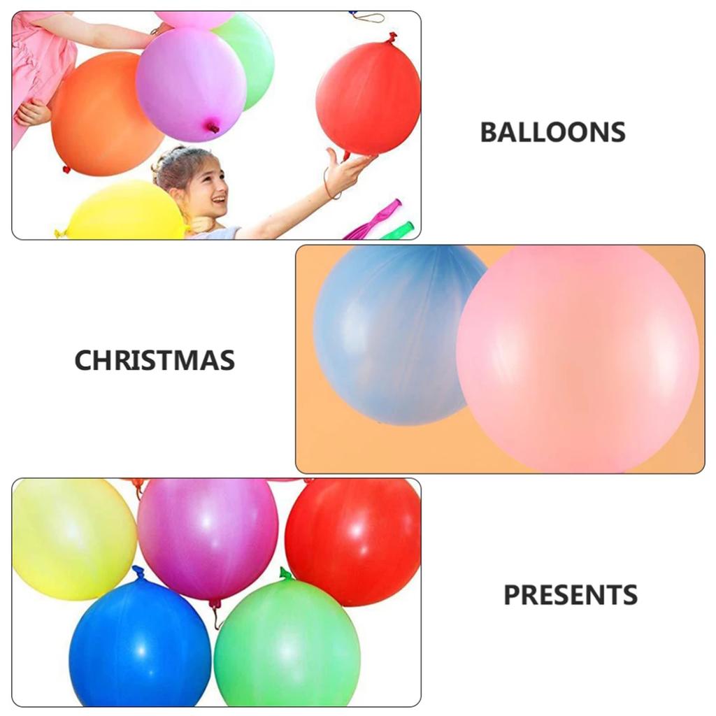 200/50 Pcs Punch Balloon Color Thickened Eco Latex Reusable Punch Balloon Coordination Ability Training Party Decoration