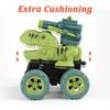 Dinossauro Crianças Brinquedos Carros Mini Inércia Míssil Ejeção Veículo Quatro Rodas Tração Veículo Dump Dump Carro Brinquedo para Crianças Meninos Presente