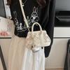 2025 New Trend Diamond-encrusted Portable Vegetable Basket Bag Urban Simple Casual Foreign Style Shoulder Messenger Bag