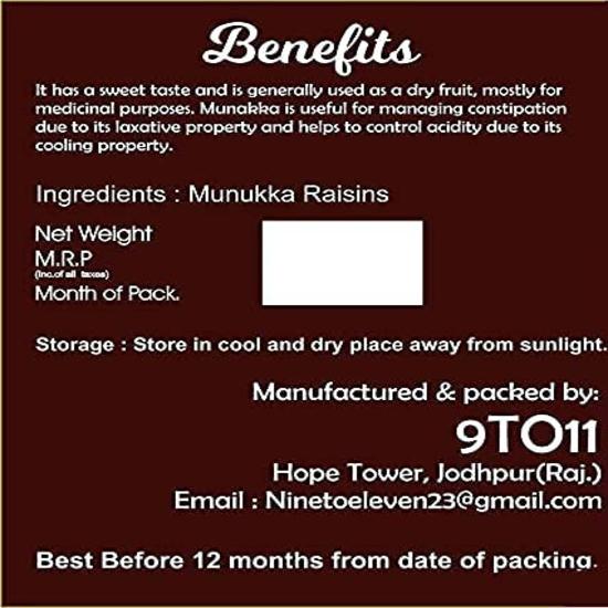 JEDLÉ Afghánské Velké Munakka/Hrozinky Třída - King Size 1 kg [Balení ve sklenici] | Munakka Sušené ovoce | Munakka Hrozinky