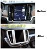 For Volvo XC60 2018-2024 Interior Center Console Navigation GPS Navigator Frame Trim ABS Decoration Interior Moulding Sticker