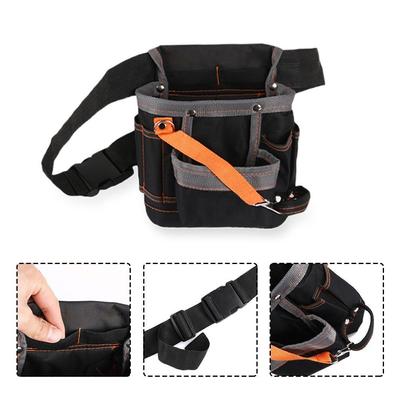 Adjustable Belt Instrument Pouch Electrician Tools Bag Oxford Cloth Toolkit with 8 Pockets