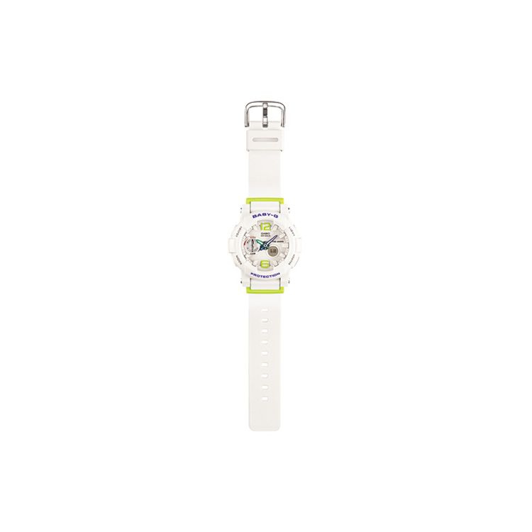 Casio Baby-G Ocean Style Fashion Trend Vitality Street Classic Dual Display Sports Waterproof Quartz Watch Women Watches White BGA-180-7B2