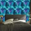 Watercolor Galaxy Wallpaper Turquoise, Blue and Navy Blue 50x1000