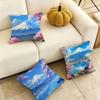 MMount FFuji Japan Square DoubleSided Printed Pillow Case Bedroom Bedside Pillow Sofa Cushion Cover Gift