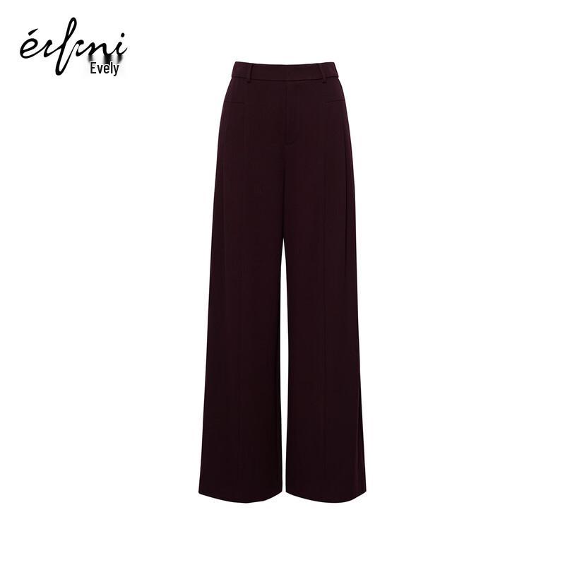 Eifini Women's Acetate Wool Wide-Leg Pants