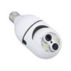 Dual Lens Security Camera WiFi 360 Degree Panoramic Al Human Tracking Light Bulb Camera 110‑240V