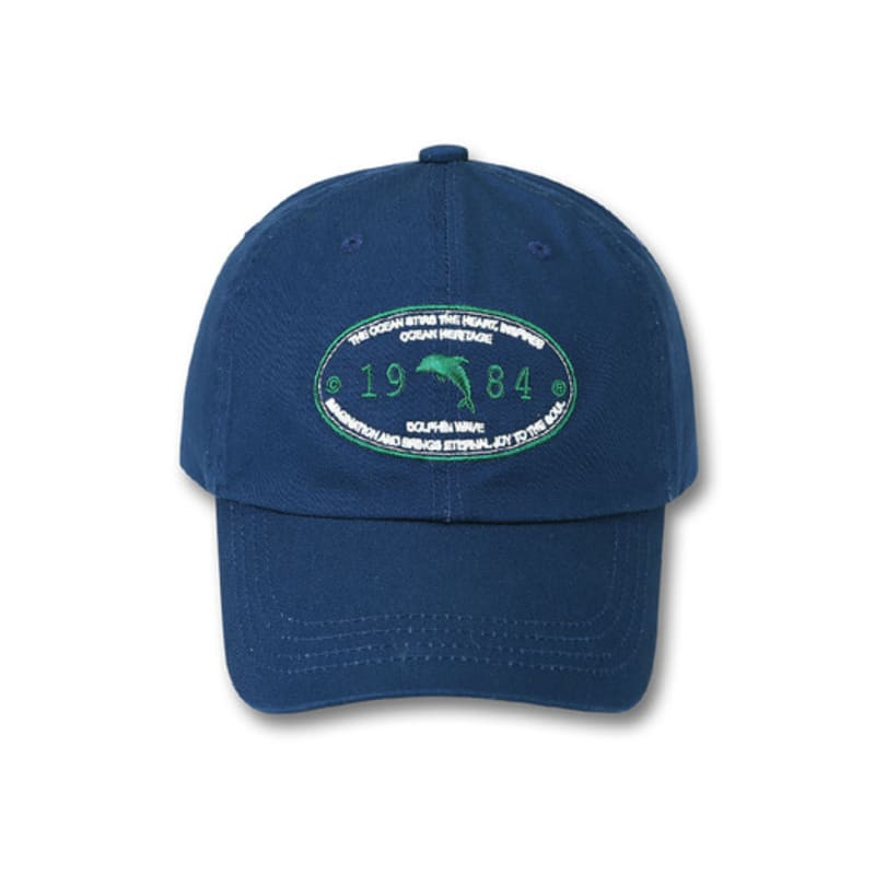 DOLPHIN WAVE APPAREL Oval Dolphin Ball Cap_123823DB