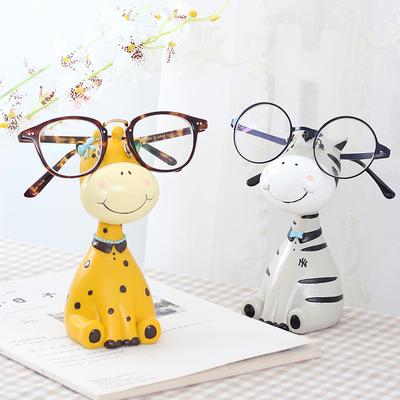 Suport decorativ pentru ochelari, Suport drăguț pentru ochelari de vedere și de soare cu animale, Afișaj pentru ochelari, Ornament figurină din rășină, Decor de birou