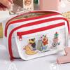 Large Capacity Korean Pencil Bag Animal Bear Dog Stationery Storage Bag Student