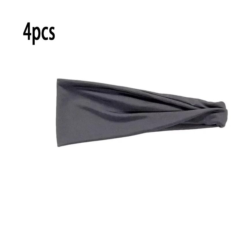 Breathable Sports Headband Sweatband Stretch Elastic Gym Fitness Running Yoga Men Women Headwrap Quick-dry Absorbent Hair Bands