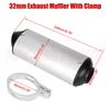28MM 32MM 38MM Motorcycle Exhaust Muffler Escape Moto Tailpipe For 110 125 150CC Dirt Pit Bike ATV KAWASAKI