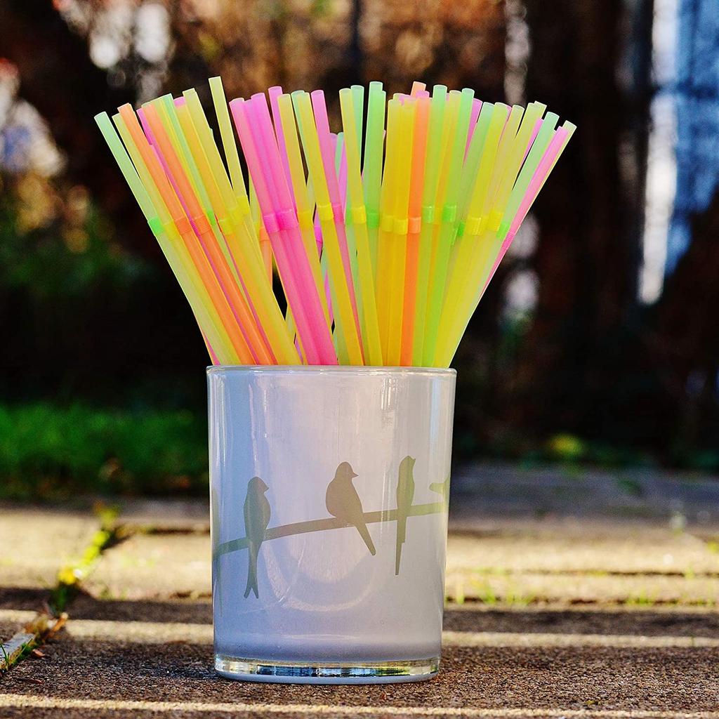 200pcs Transparent Color Bendable Drink Straw, Disposable Soybean Milk And Other Necessities, Fashionable And Practical