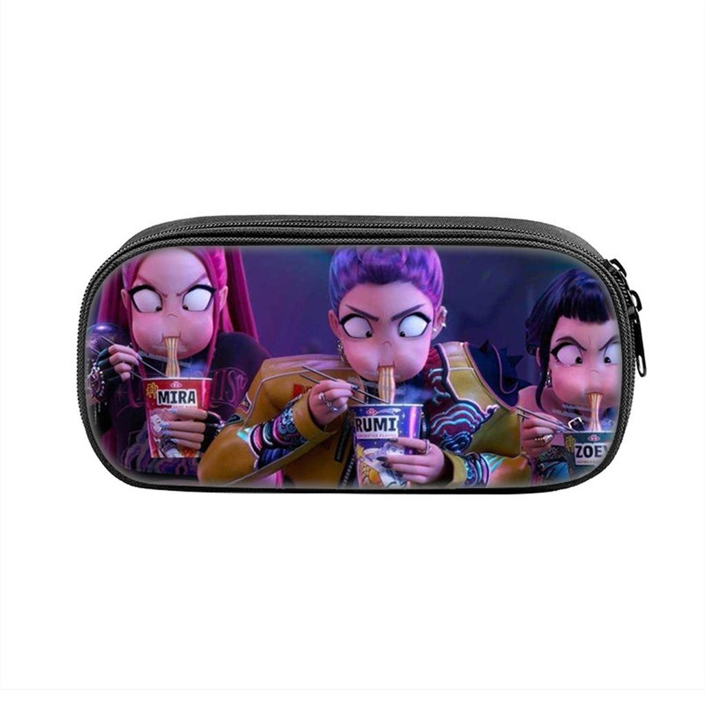 Printed Peripheral Pencil Bag Witch Girls Group Primary And Secondary School Students Pencil Case