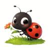Cute Ladybug Stickers Motorcycle Car Bumper and Body Decals Laptops Doors Windows Walls Glass Glossy Surface Decorative Stickers