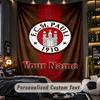 WandteppichFC St. Pauli Personalisierter Wandbehang mit individuellem Namen und Text, Heimwanddekoration