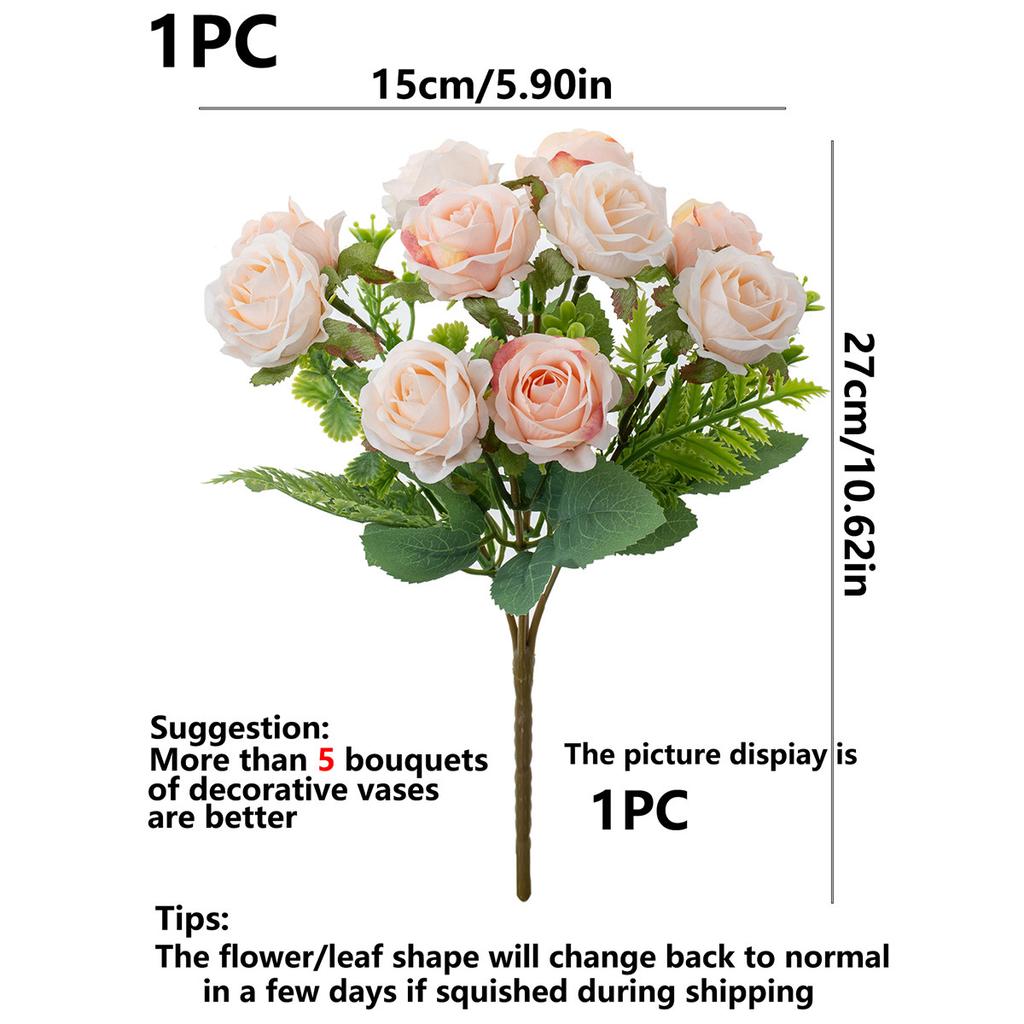 Artificial Flowers Silk Rose Diy Wedding Party Bridal Garden Roses Arch Home Festival Decorative Wreaths Photography Accessories