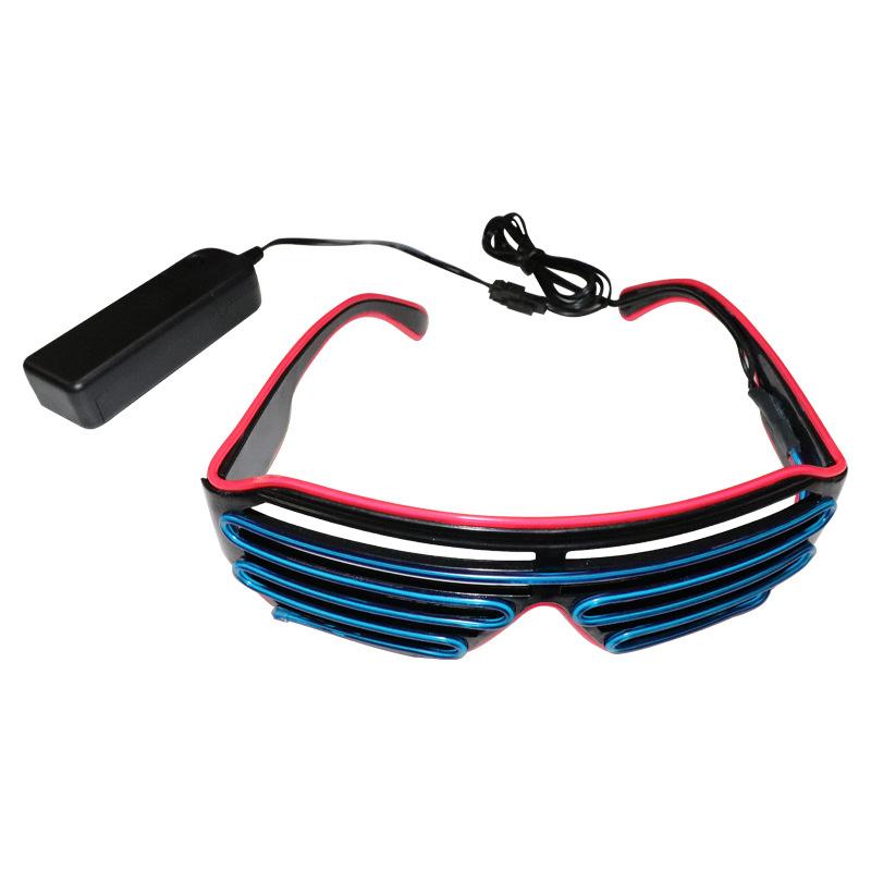 Glowing Blinds Glasses LED Bar KTV Atmosphere Props Flashing Disco Adult Cool Glasses
