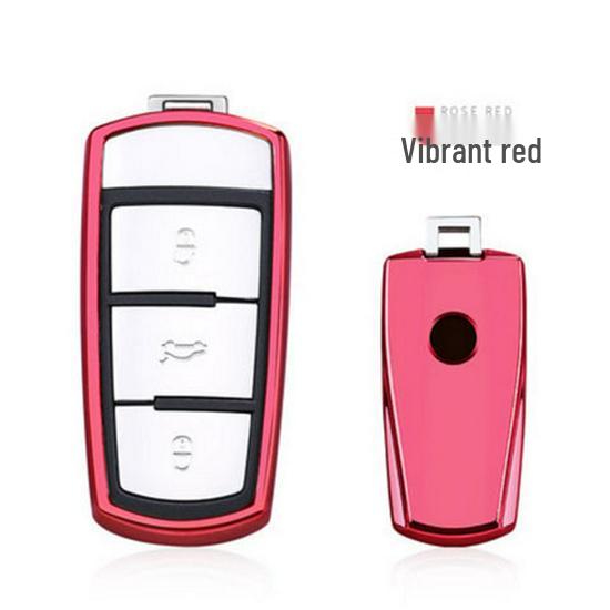 

Volkswagen Magotan cc TPU Electroplated Soft Rubber Key Case Shell Color Box