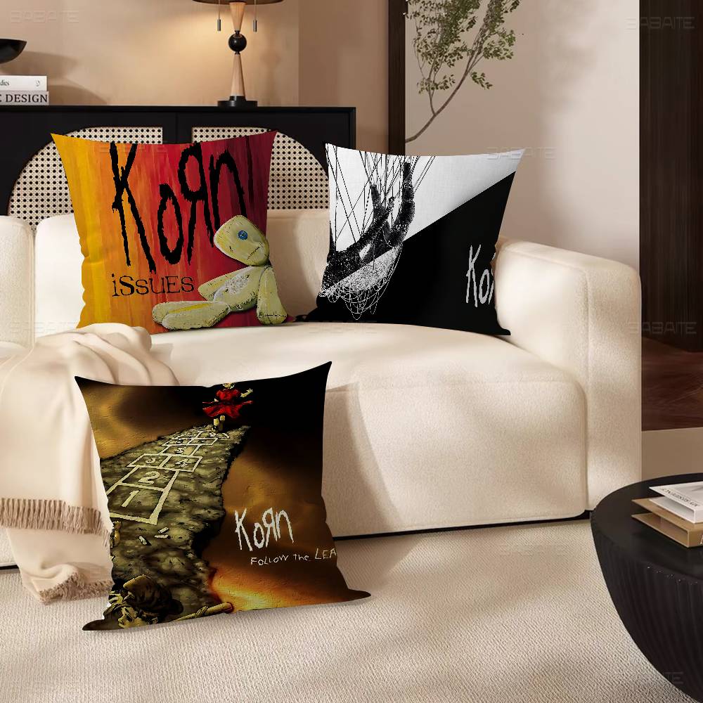 K-Korn Rock Band Personalized Pillow Dust Cover Bedroom Kids Party Decoration Pillowcase Birthday Children Gift
