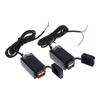 Motorcycle Vehicle-Mounted Charger Waterproof Usb Adapter 12V Phone Dual Usb Port Quick Charge 3.0 With Switch Moto Accessory