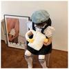 Simple Cute Big White Goose Handbag Plush Kids Messenger Bag Toddlers For