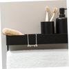 2Pcs No-Drill Stainless Steel Razor Holder Hooks Bathroom Shelf Accessory Hooks For Corner Shelves Shaving Tool Organizer