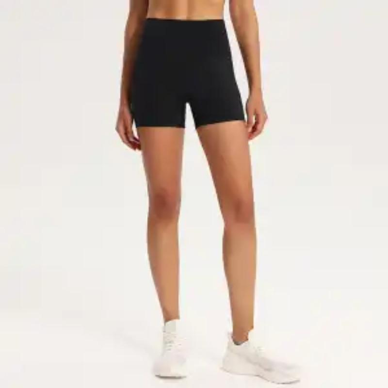 Women Summer High Waist Yoga Shorts Black Stretch Fitness Workout Leggings