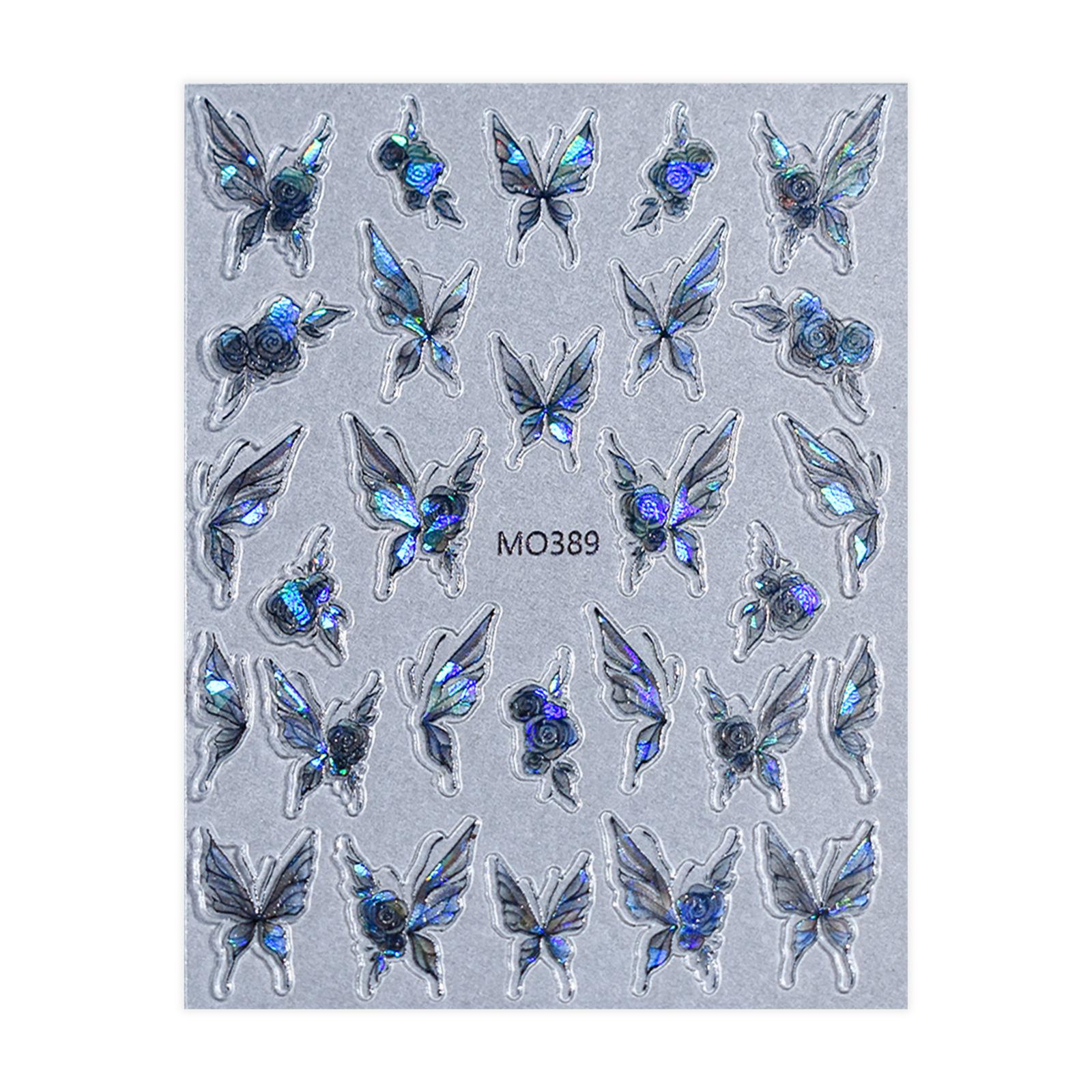 

Nail Art Shell Light Laser Butterfly Nail Art Наклейка Рельефная Трехмерная Супер Фея Аврора Лед Сквозь Носить Наклейку Для Ногтей